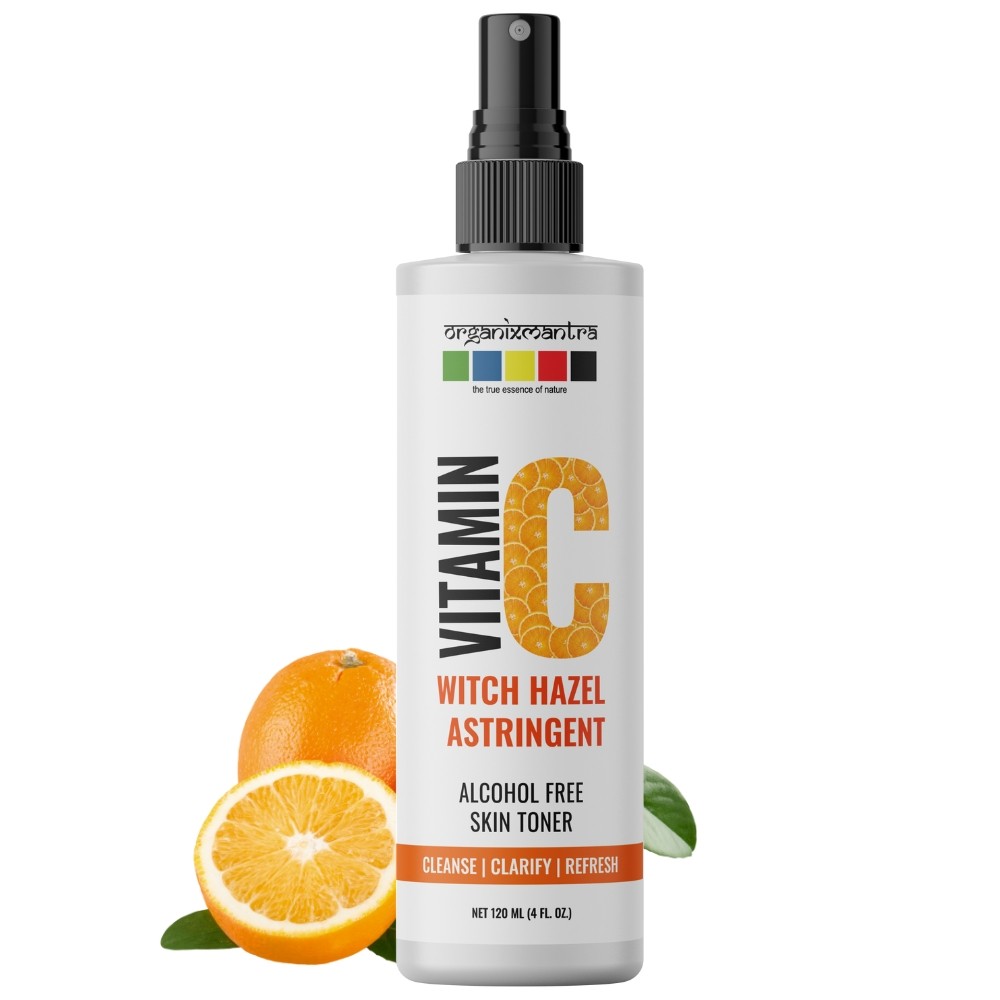 Organix Mantra Vitamin C & Tea Tree Witch Hazel Astringent Skin Toner, 120ML