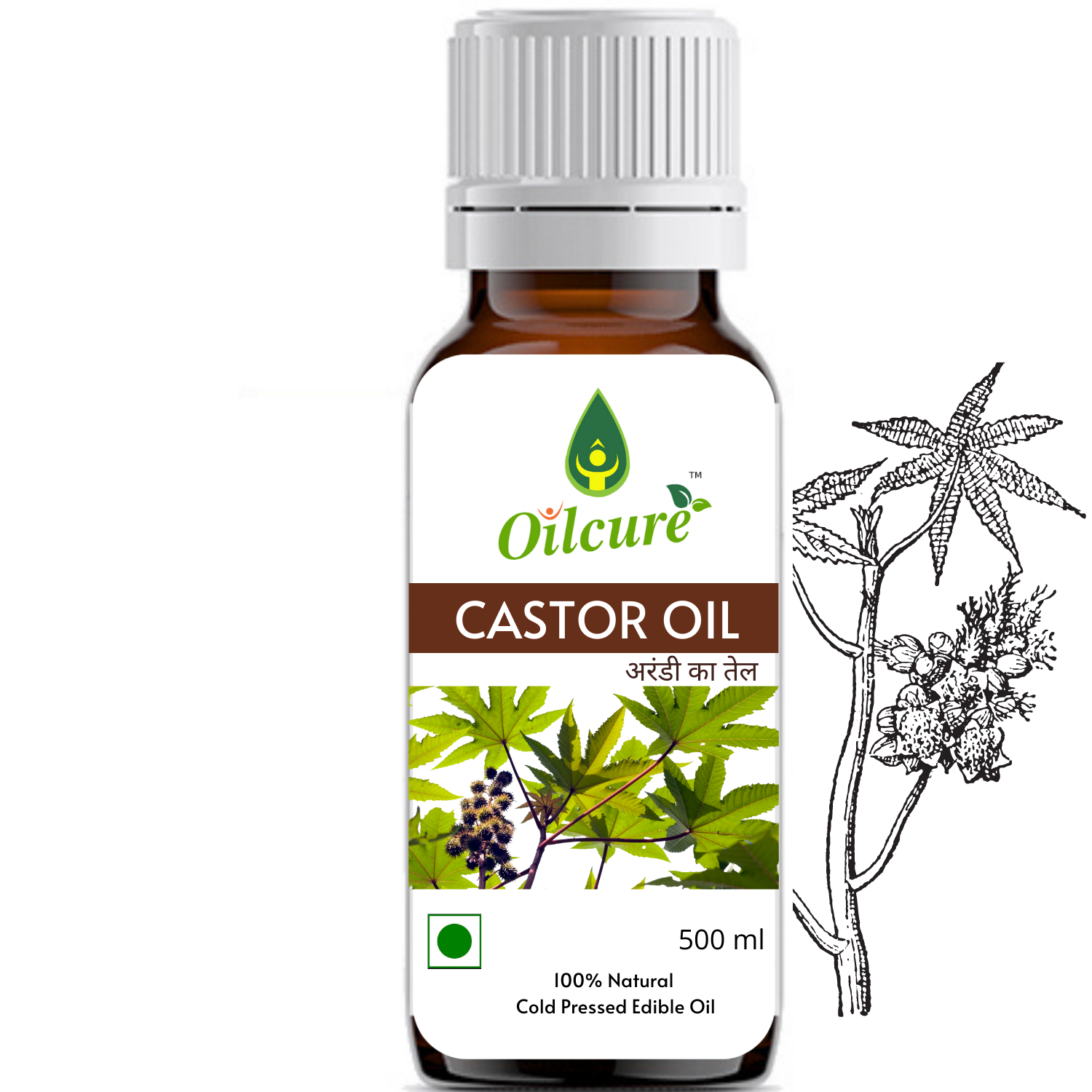 Oilcure Castor Oil - 500ml