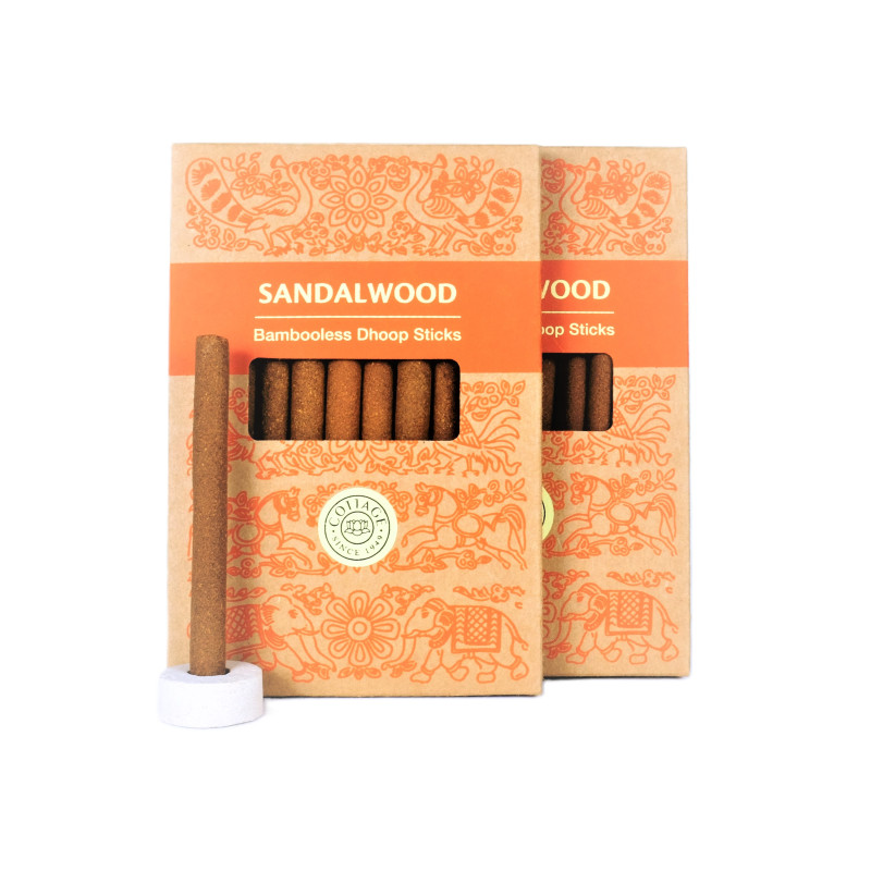 Sandal - Bambooless Dhoop Sticks - 10 Sticks