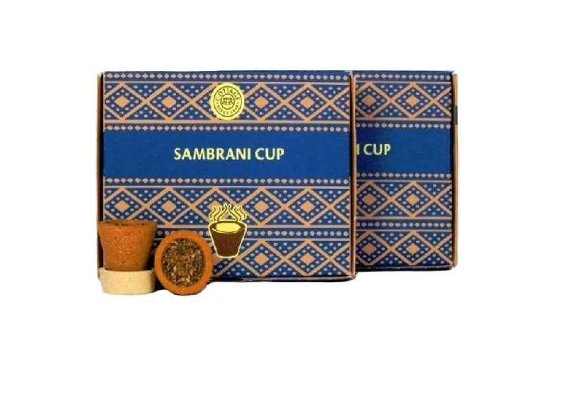 Sambrani Cups - 10 Cups + Stand