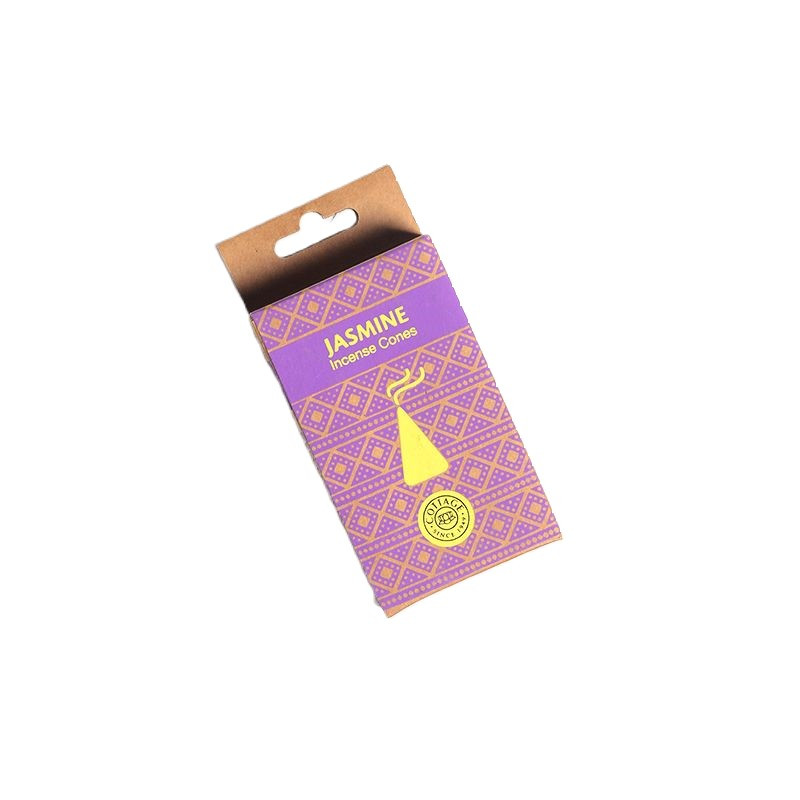 Jasmine - Incense Cones - 15 Cones & Stand