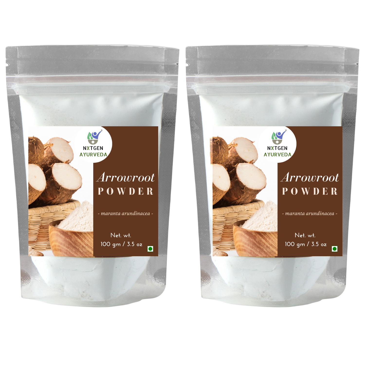 Nxtgen Ayurveda Arrowroot Powder - 100g (Pack of 2)