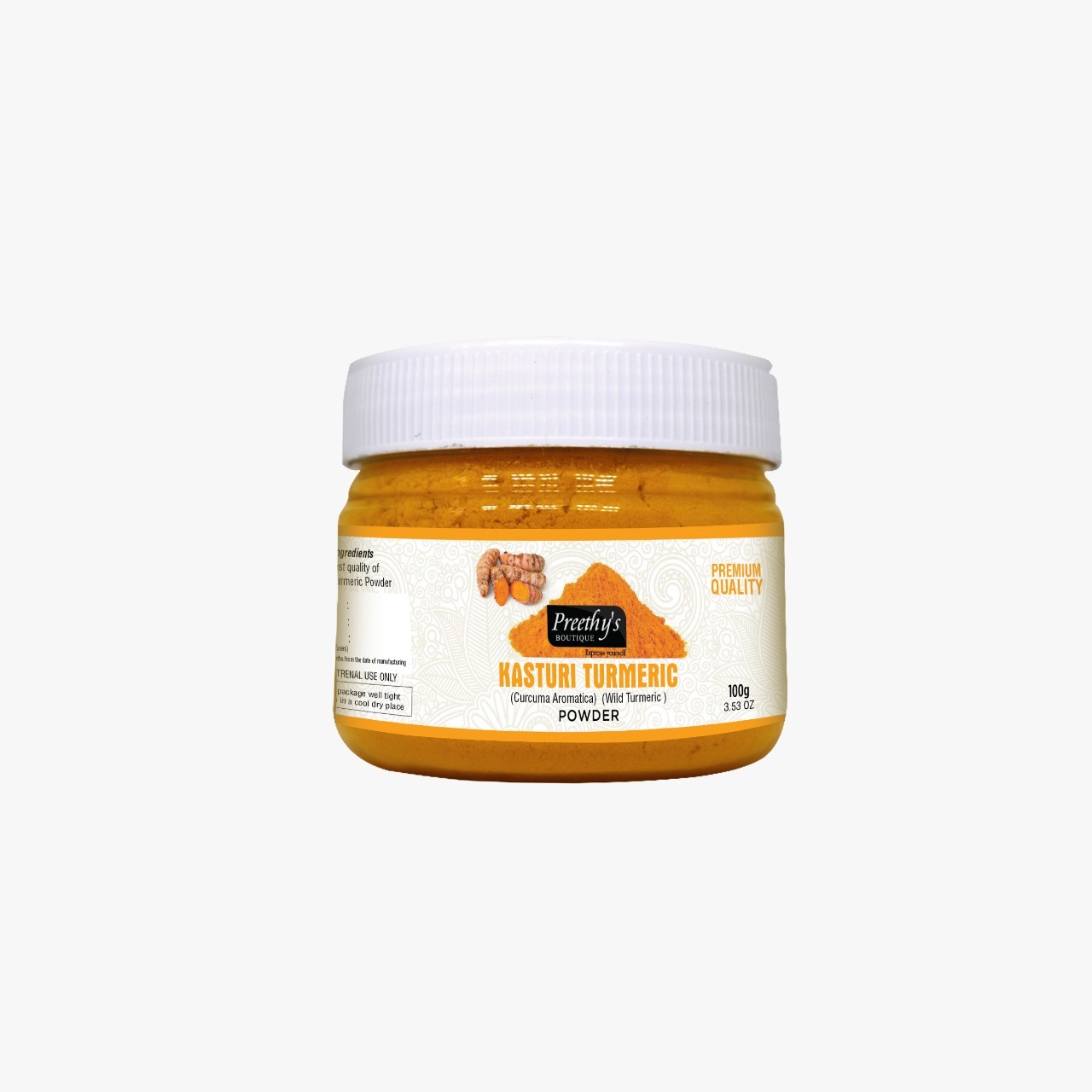 Preethy's Boutique Kasturi Turmeric  (Wild Turmeric ) Powder 100gm