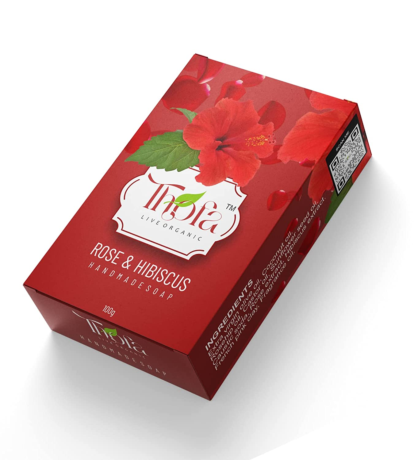 Thofa Rose & Hibiscus Handmade Soap 100G